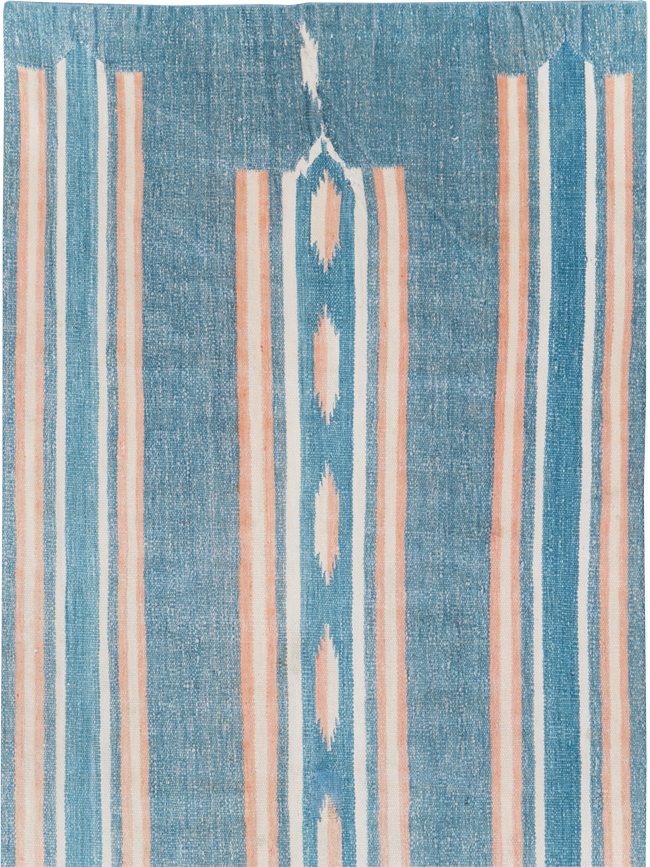 Vintage Indian Flatweave Dhurrie Runner, No.30720 - Gss
