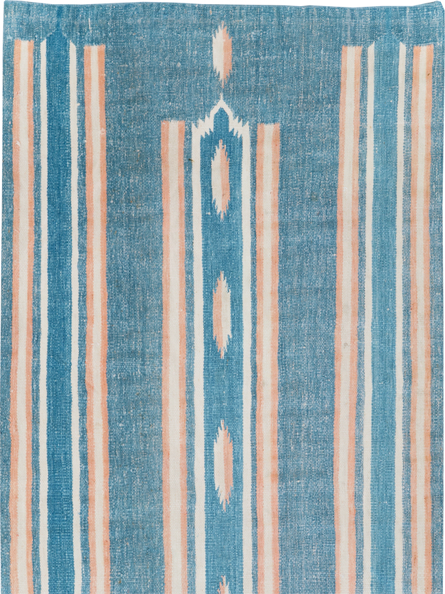 Vintage Indian Flatweave Dhurrie Runner, No.30720 - Gss
