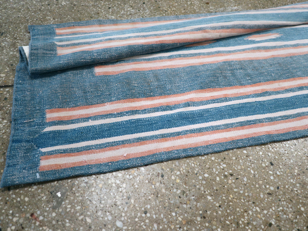 Vintage Indian Flatweave Dhurrie Runner, No.30720 - Gss