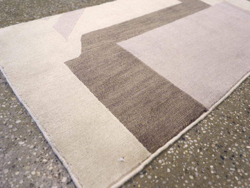 Contemporary Tibetan Art Deco Style Small Runner, No.30721 - Gss