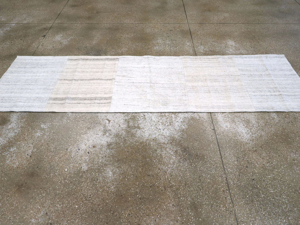 Vintage Turkish Flatweave Kilim Runner, No.30722 - Gss