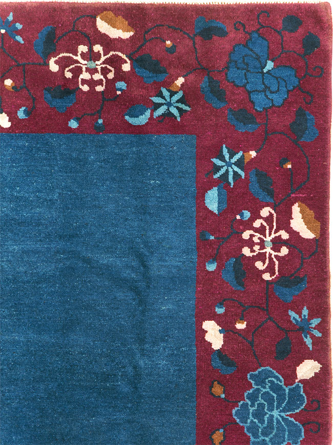 Vintage Chinese Art Deco Accent Carpet, No.30730 - Gss