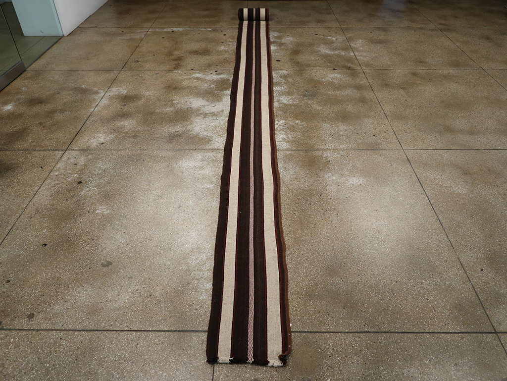 Vintage Turkish Flatweave Long Runner, No.30731 - Gss