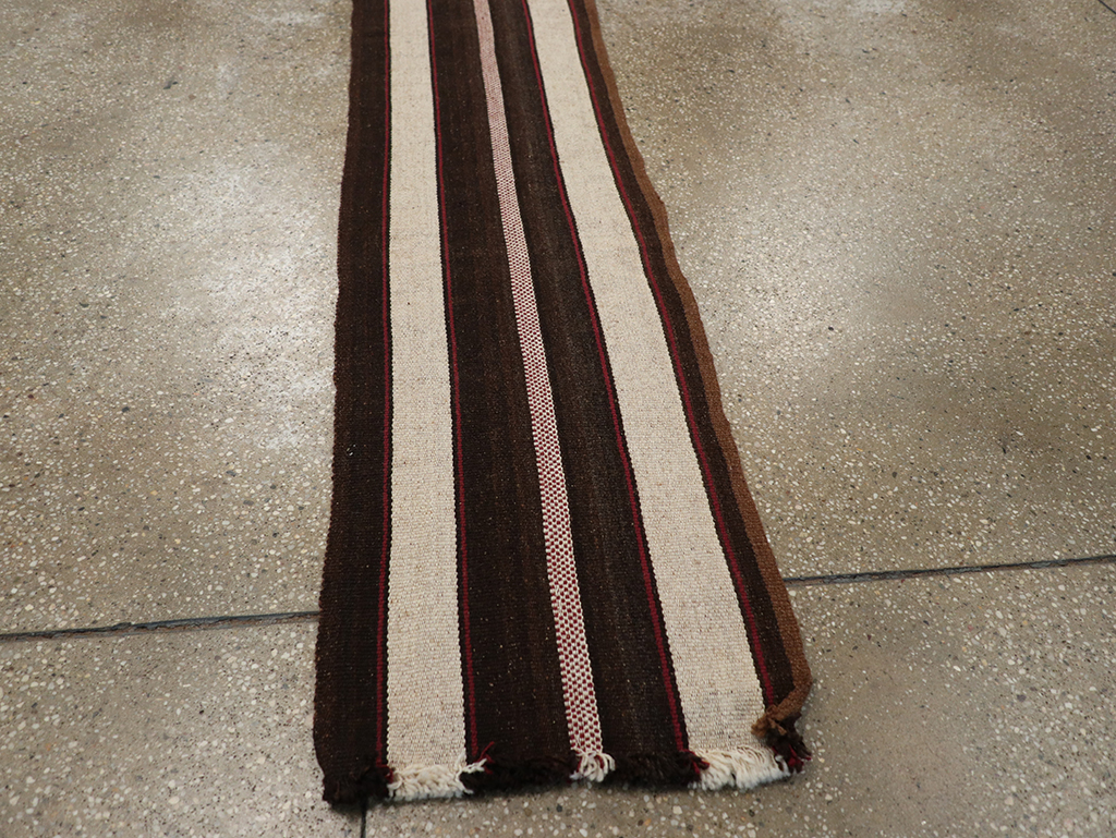 Vintage Turkish Flatweave Long Runner, No.30731 - Gss