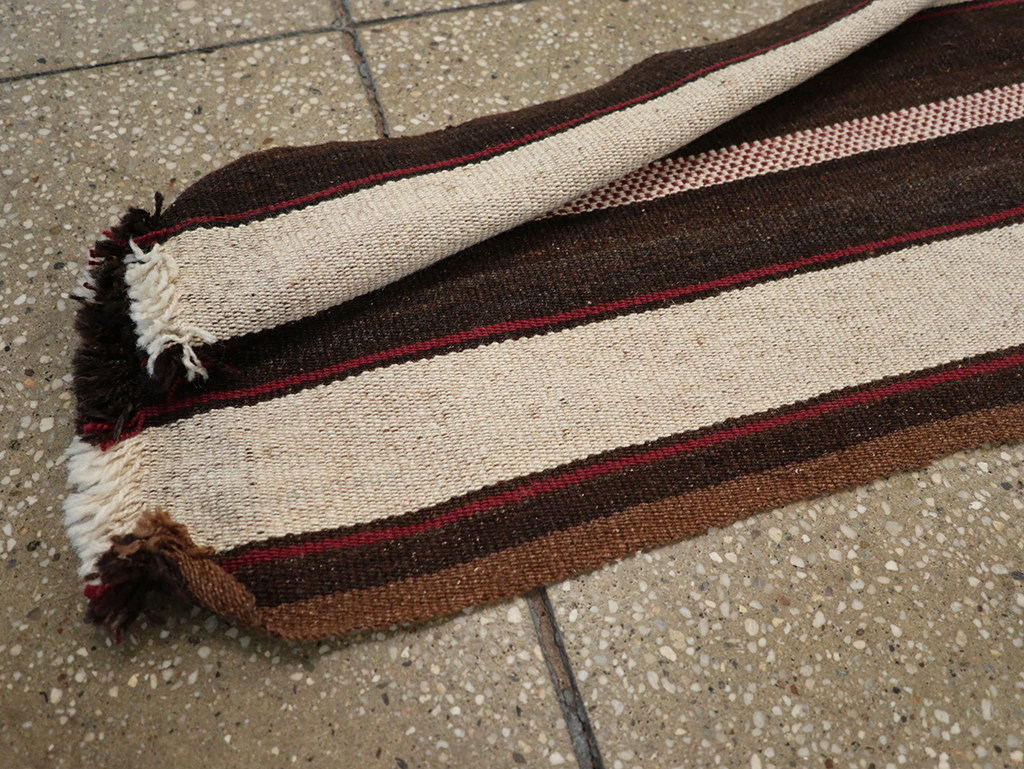 Vintage Turkish Flatweave Long Runner, No.30731 - Gss