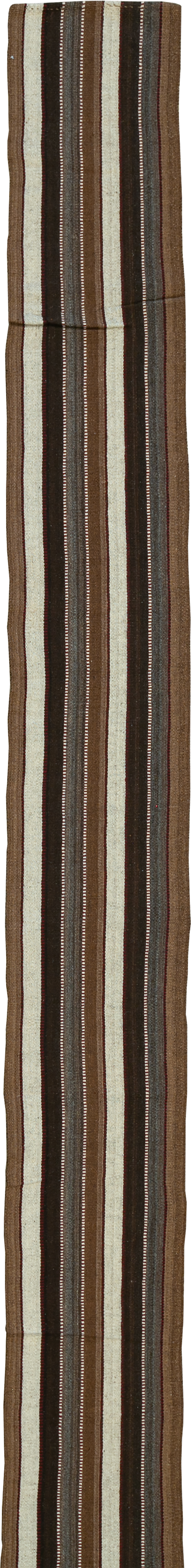 Vintage Turkish Flatweave Long Runner, No.30732 - Gss