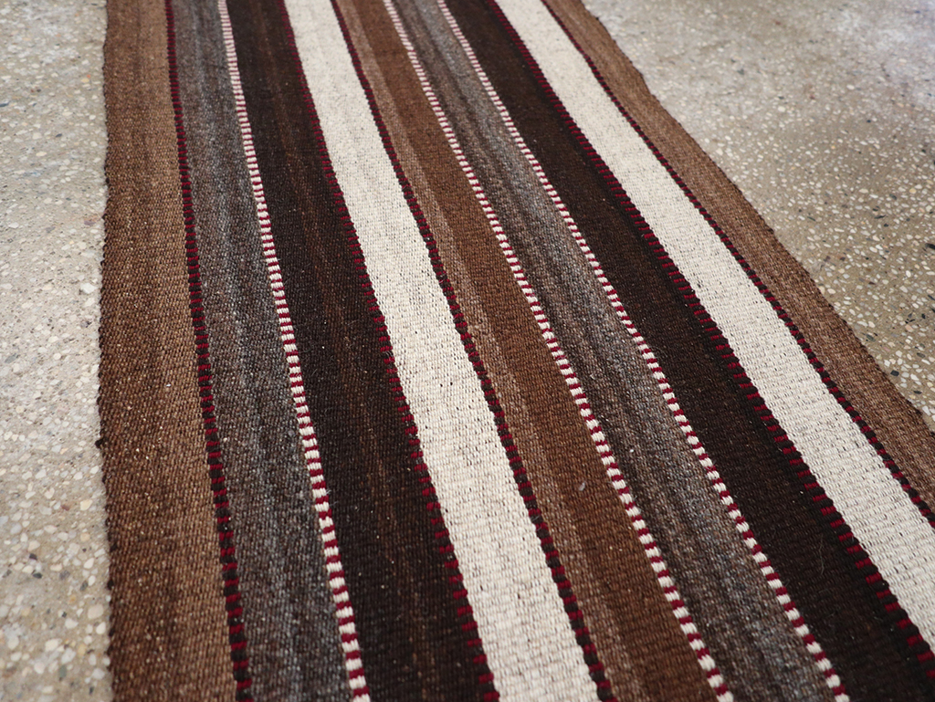Vintage Turkish Flatweave Long Runner, No.30732 - Gss