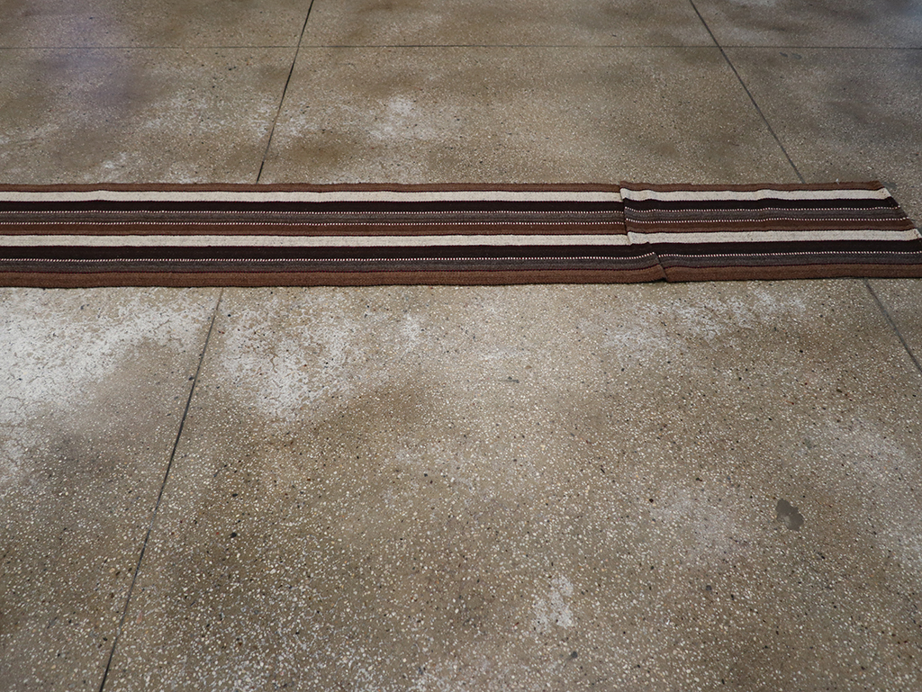 Vintage Turkish Flatweave Long Runner, No.30732 - Gss