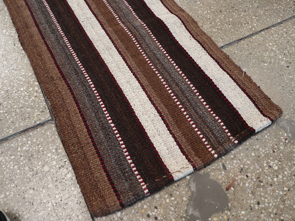 Vintage Turkish Flatweave Long Runner, No.30732 - Gss