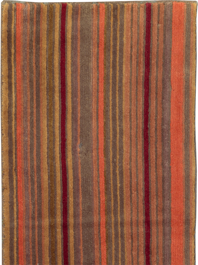 Contemporary Tibetan Striped Small Runner, No.30733 - Gss