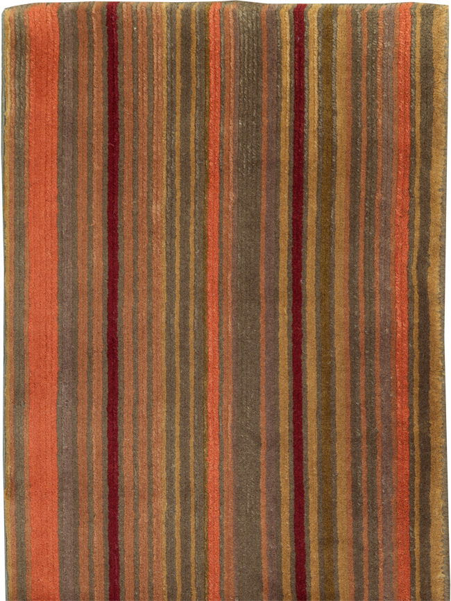 Contemporary Tibetan Striped Small Runner, No.30733 - Gss