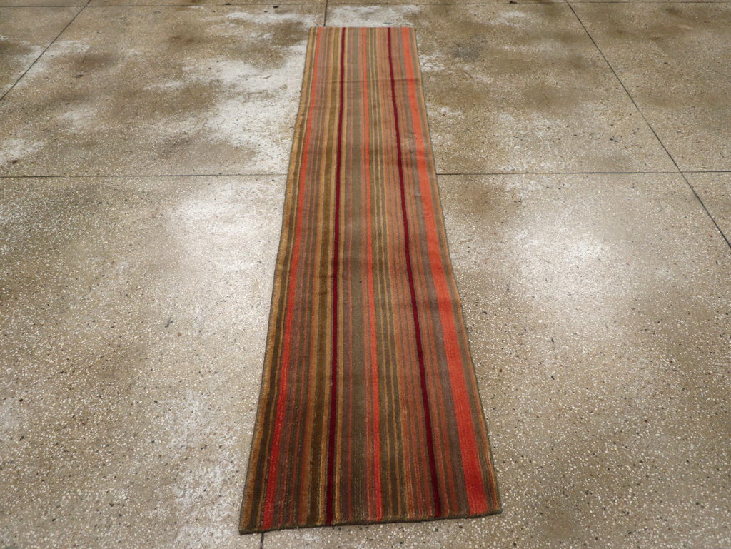 Contemporary Tibetan Striped Small Runner, No.30733 - Gss