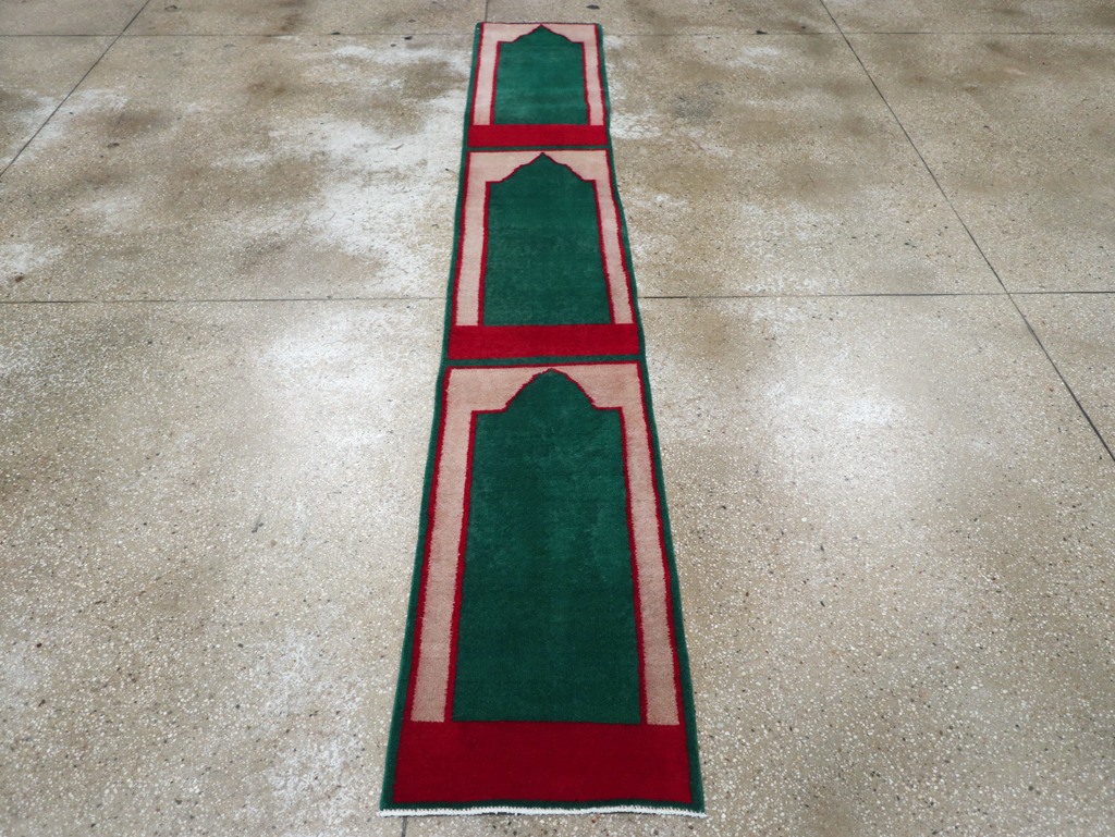 Vintage Turkish Anatolian Small Runner (Pair: 1 of 2), No.30734 - Gss