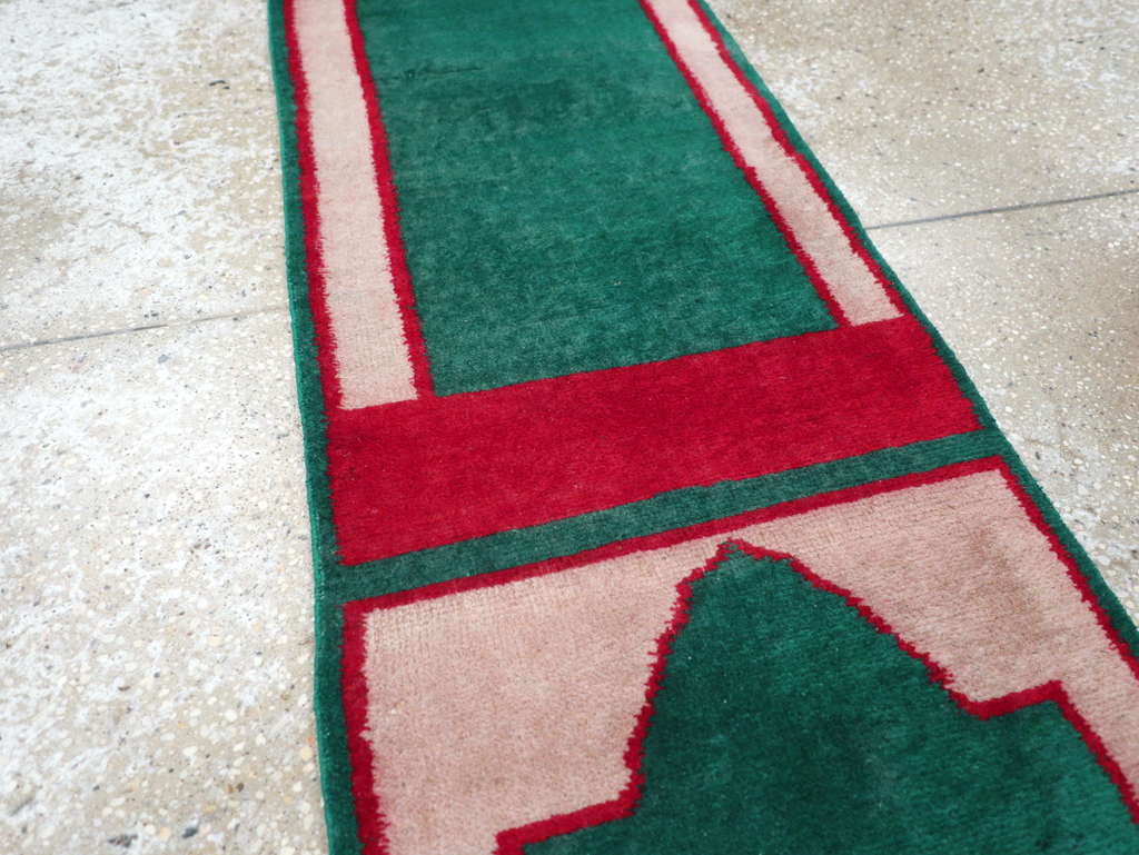 Vintage Turkish Anatolian Small Runner (Pair: 1 of 2), No.30734 - Gss