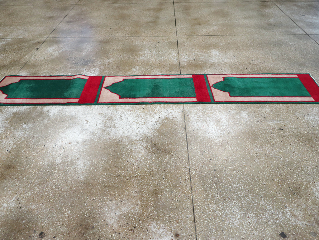 Vintage Turkish Anatolian Small Runner (Pair: 1 of 2), No.30734 - Gss