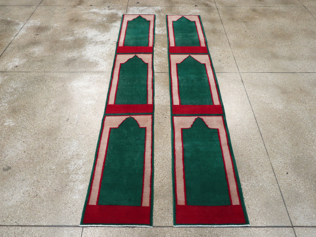 Vintage Turkish Anatolian Small Runner (Pair: 1 of 2), No.30734 - Gss