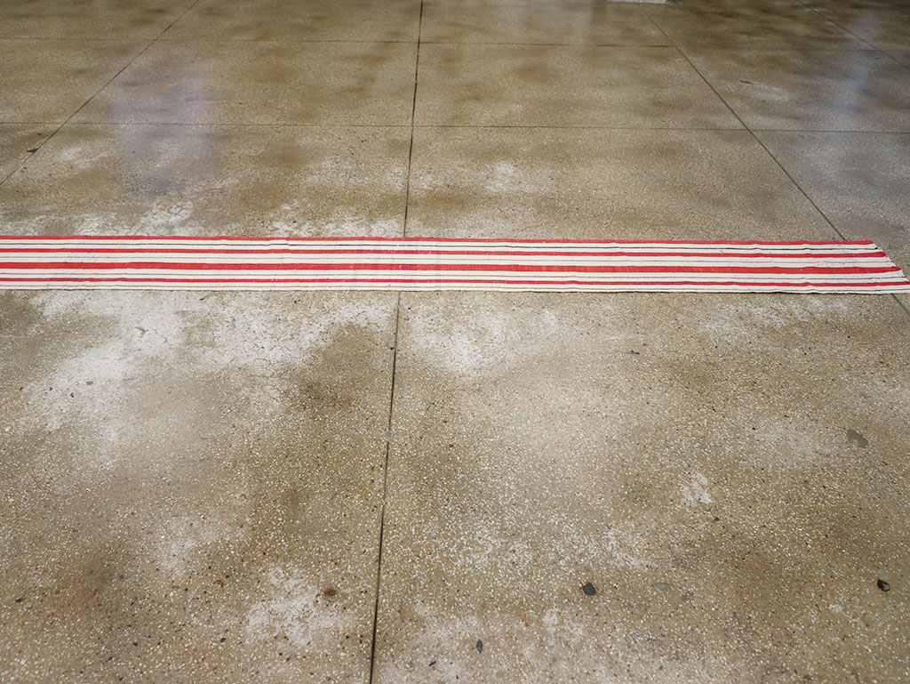 Vintage Turkish Flatweave Long Runner, No.30737 - Gss