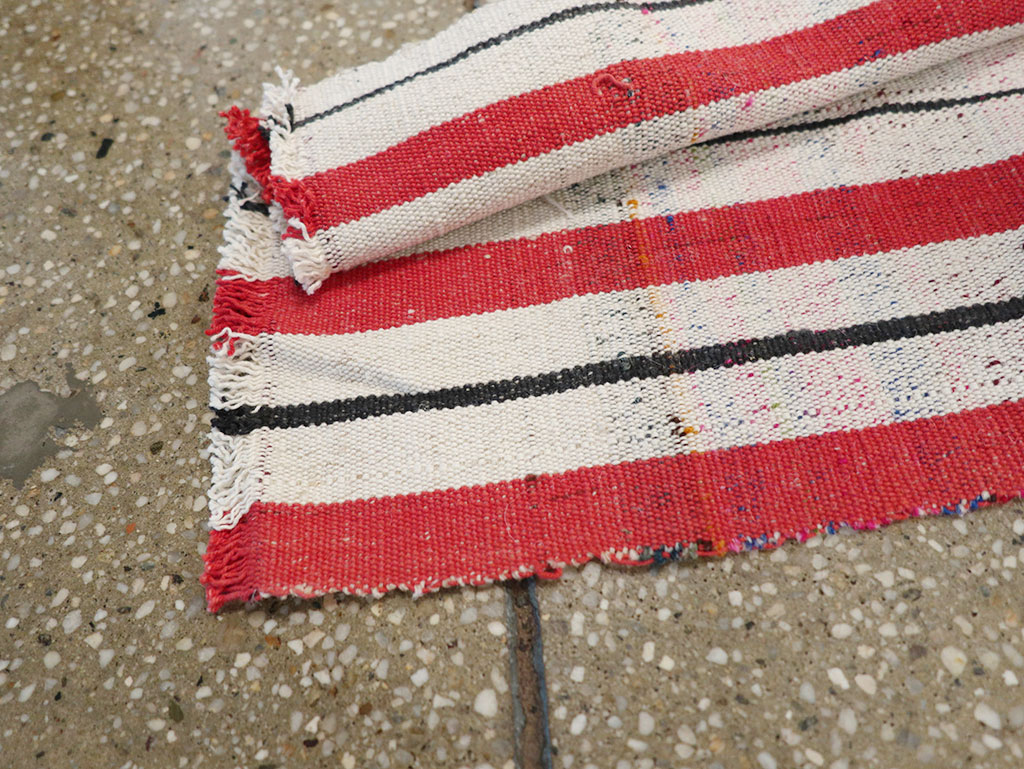 Vintage Turkish Flatweave Long Runner, No.30737 - Gss