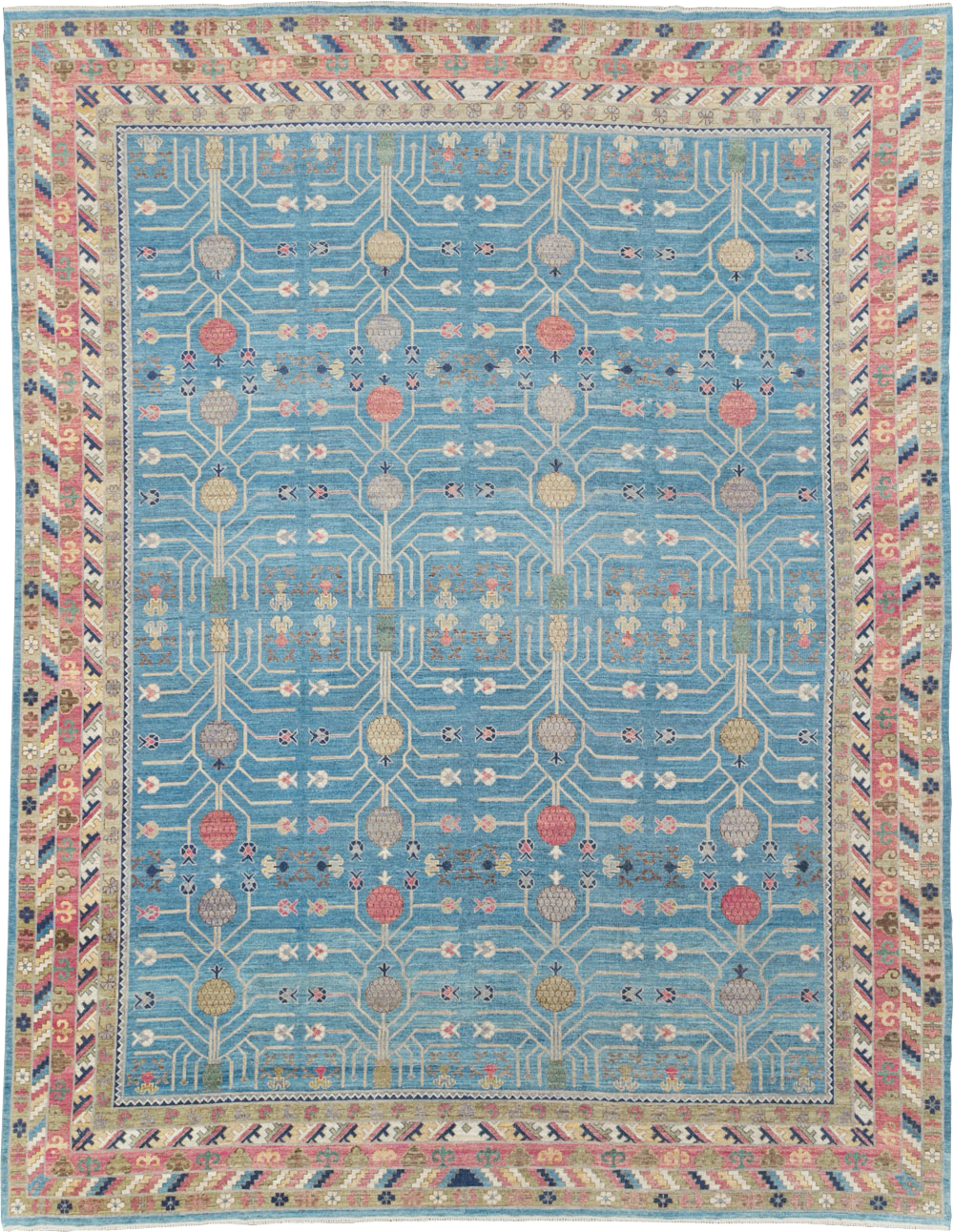 Modern East Turkestan Khotan Large Room Size Carpet, No.30742 - Gss