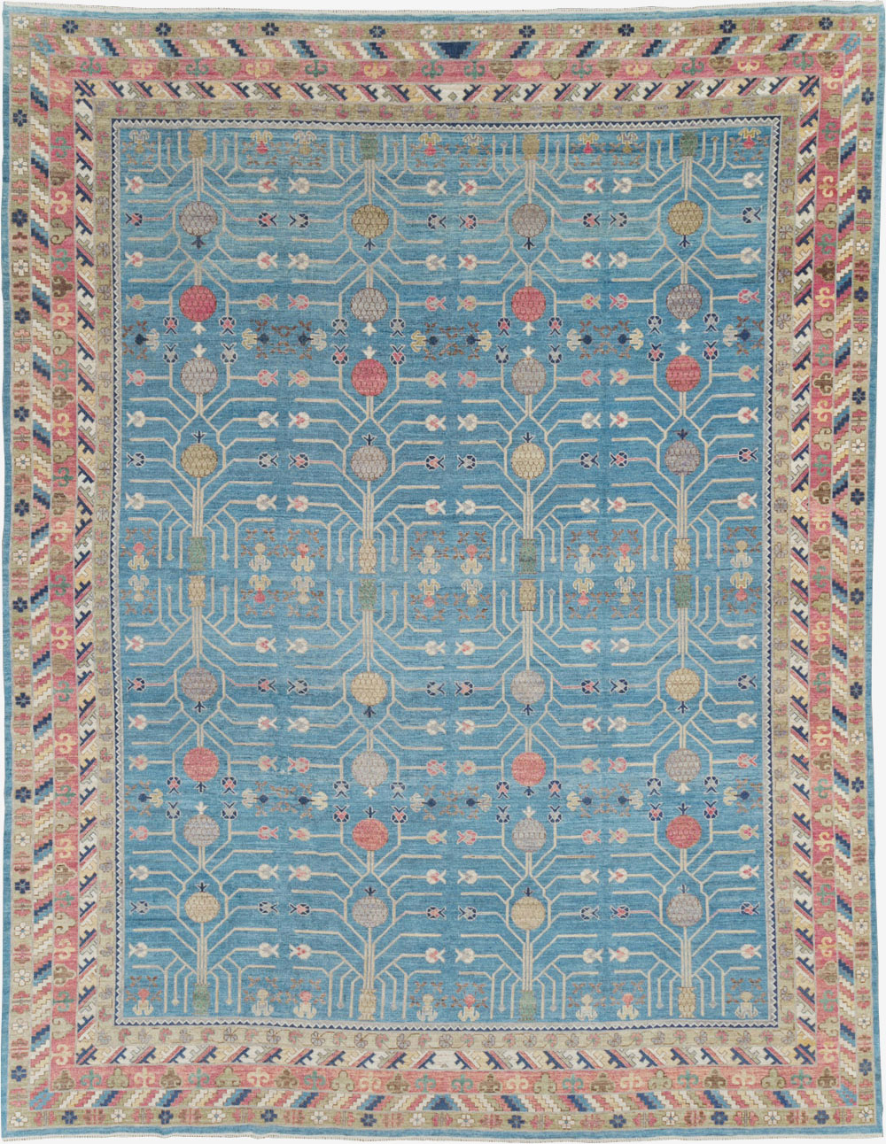 Modern East Turkestan Khotan Large Room Size Carpet, No.30742 - Gss