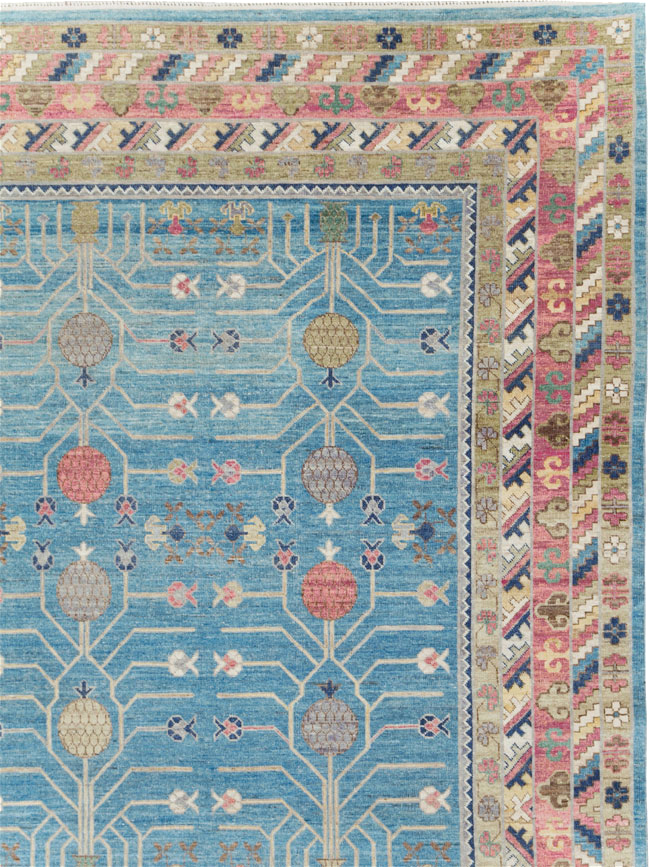 Modern East Turkestan Khotan Large Room Size Carpet, No.30742 - Gss