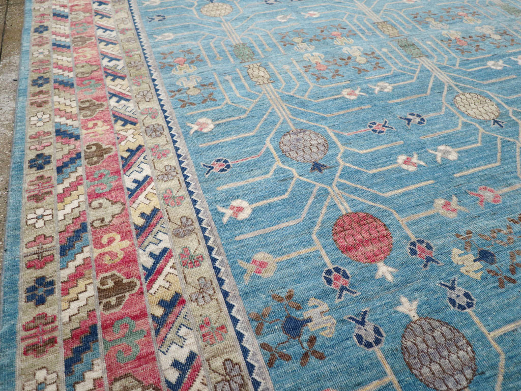Modern East Turkestan Khotan Large Room Size Carpet, No.30742 - Gss