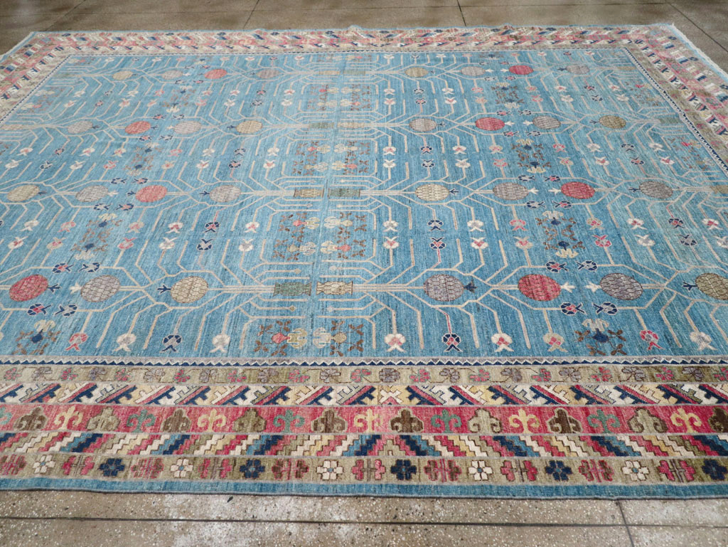 Modern East Turkestan Khotan Large Room Size Carpet, No.30742 - Gss