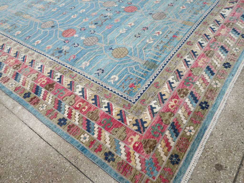 Modern East Turkestan Khotan Large Room Size Carpet, No.30742 - Gss