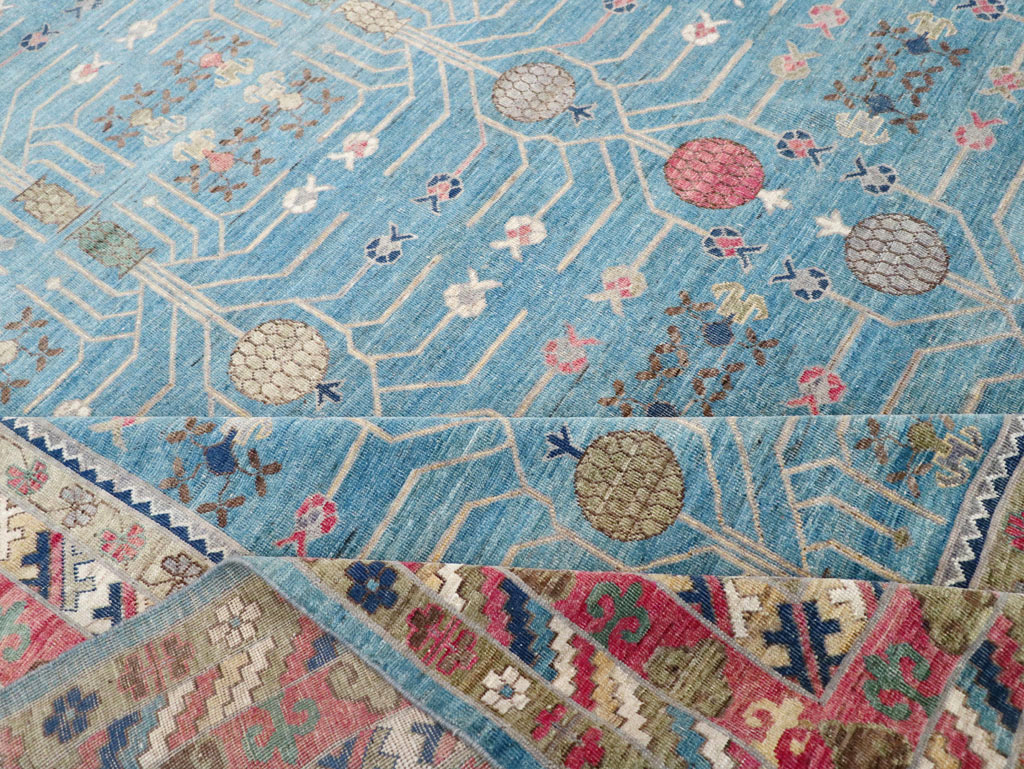 Modern East Turkestan Khotan Large Room Size Carpet, No.30742 - Gss