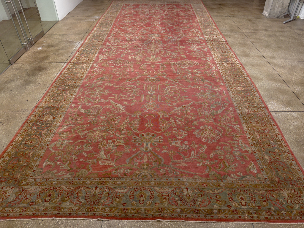 Antique Persian Sarouk Oversize Carpet, No.30743 - Gss