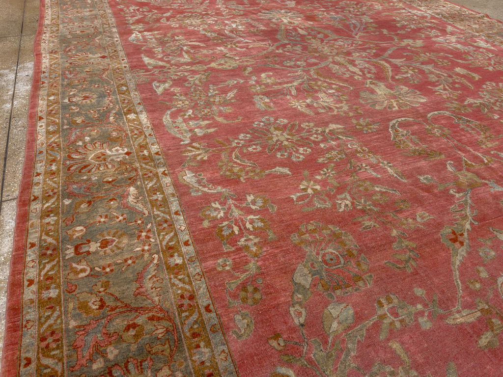 Antique Persian Sarouk Oversize Carpet, No.30743 - Gss