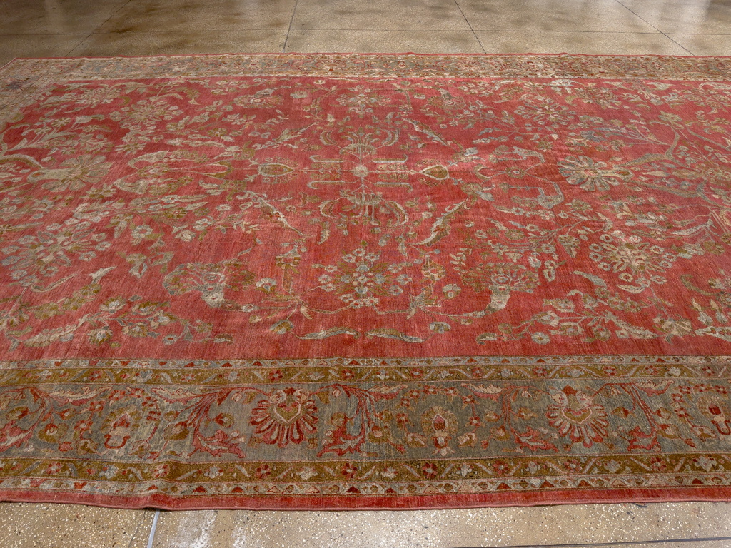 Antique Persian Sarouk Oversize Carpet, No.30743 - Gss