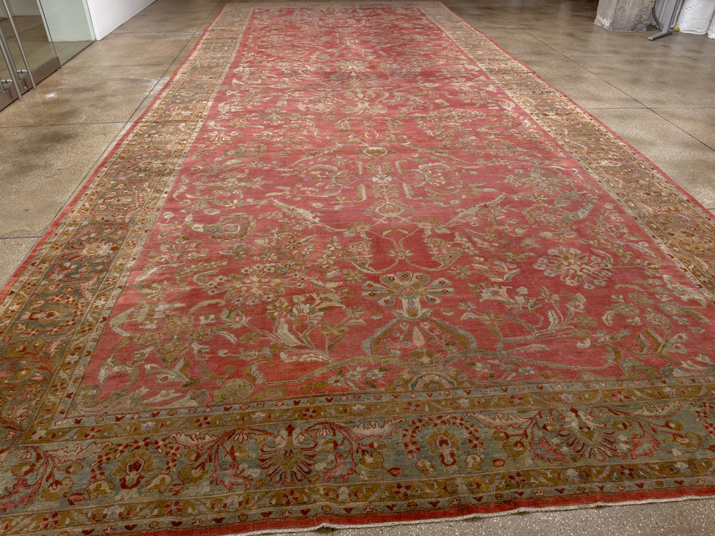 Antique Persian Sarouk Oversize Carpet, No.30743 - Gss
