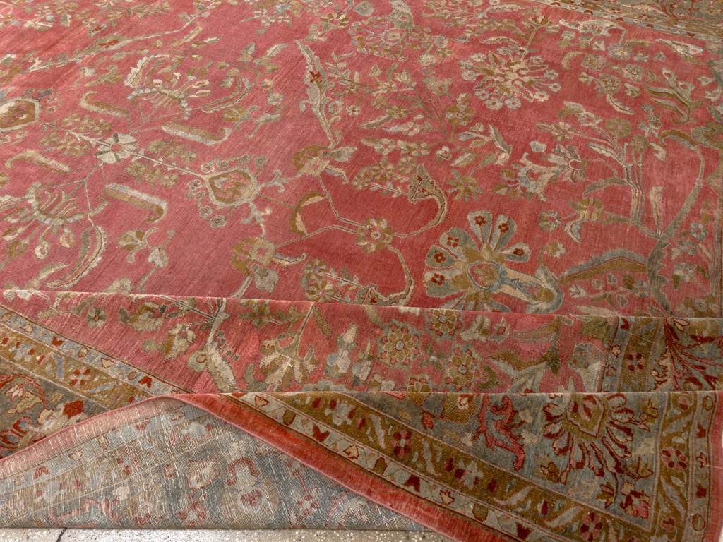 Antique Persian Sarouk Oversize Carpet, No.30743 - Gss