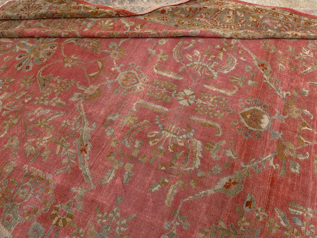 Antique Persian Sarouk Oversize Carpet, No.30743 - Gss