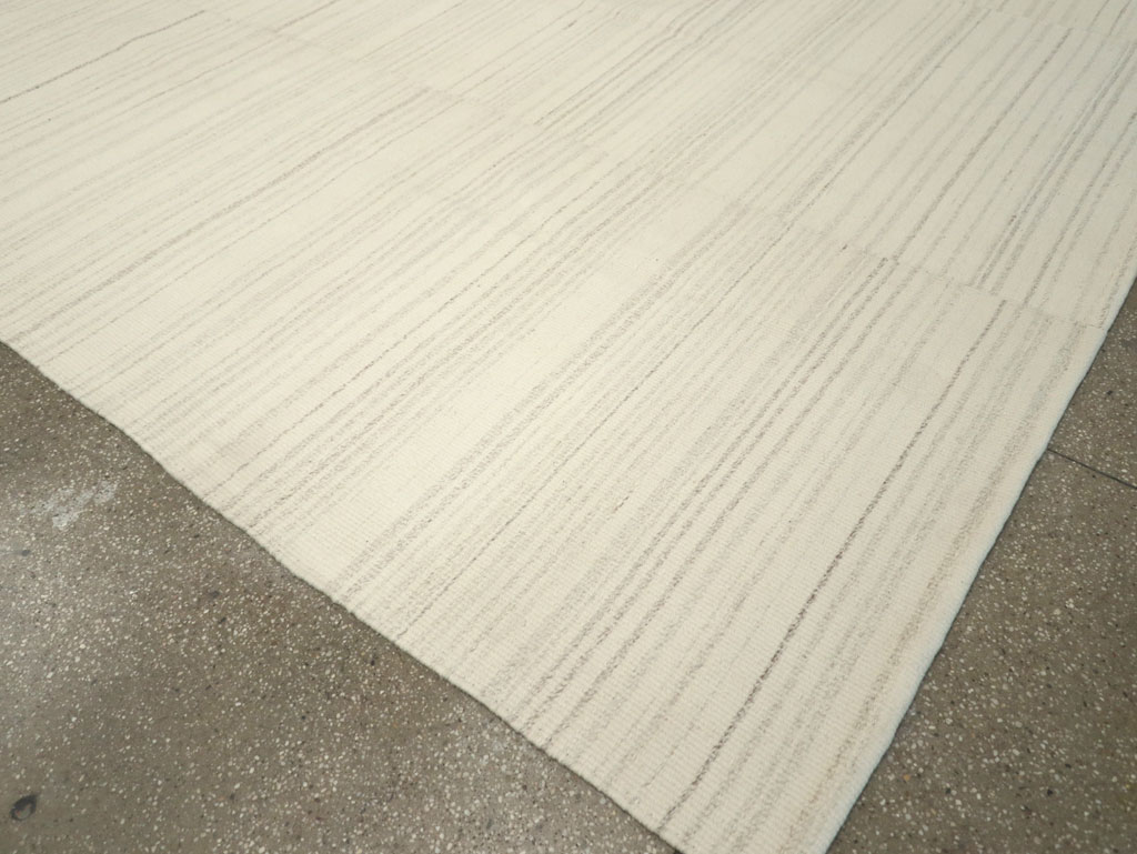 Modern Turkish Flatweave Room Size Carpet, No.30745 - Gss