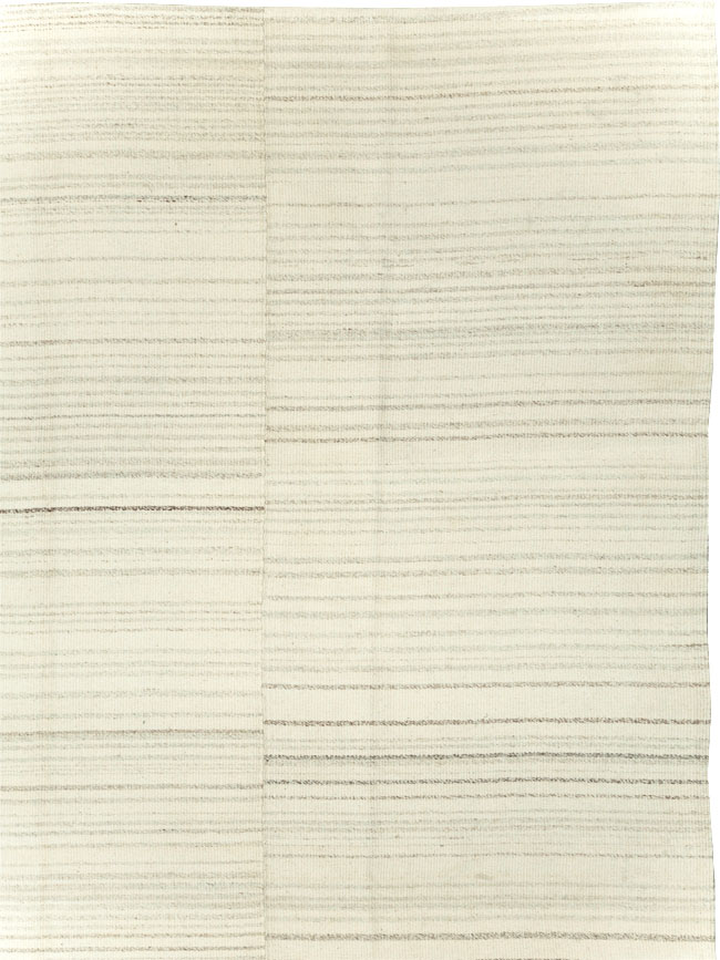Modern Turkish Flatweave Room Size Carpet, No.30746 - Gss