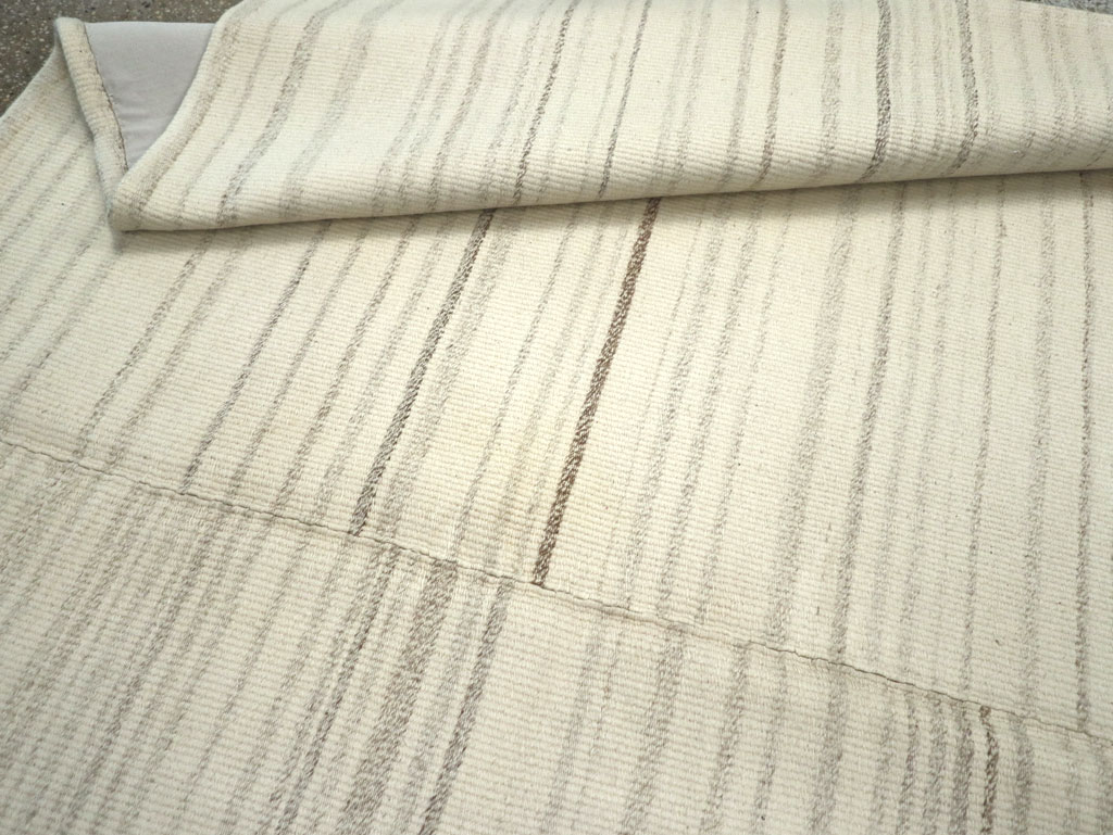 Modern Turkish Flatweave Small Room Size Carpet, No.30747 - Gss