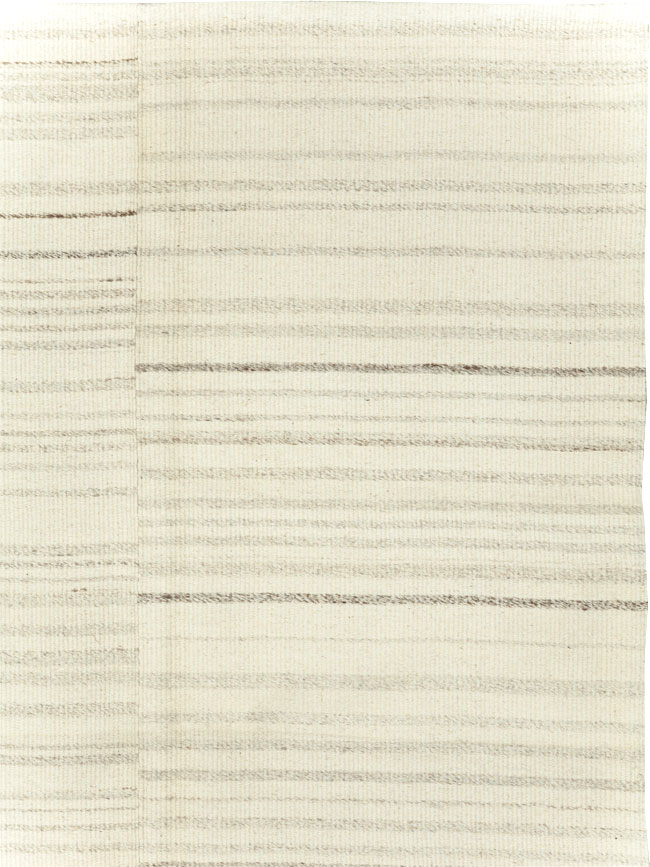 Modern Turkish Flatweave Small Room Size Carpet, No.30748 - Gss