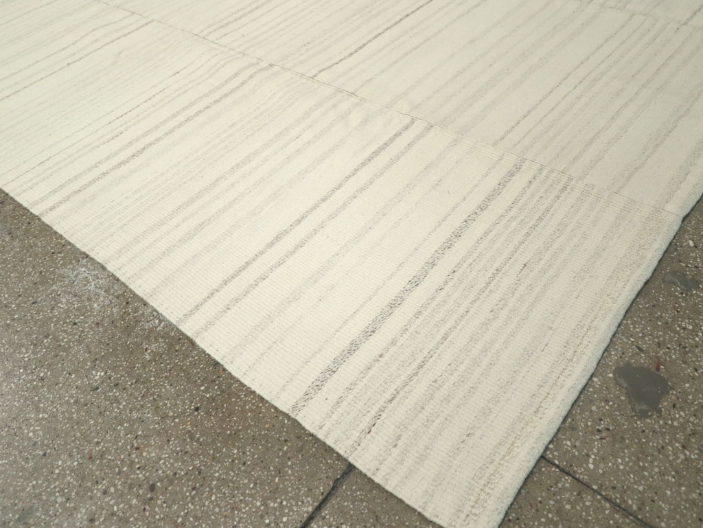 Modern Turkish Flatweave Small Room Size Carpet, No.30748 - Gss