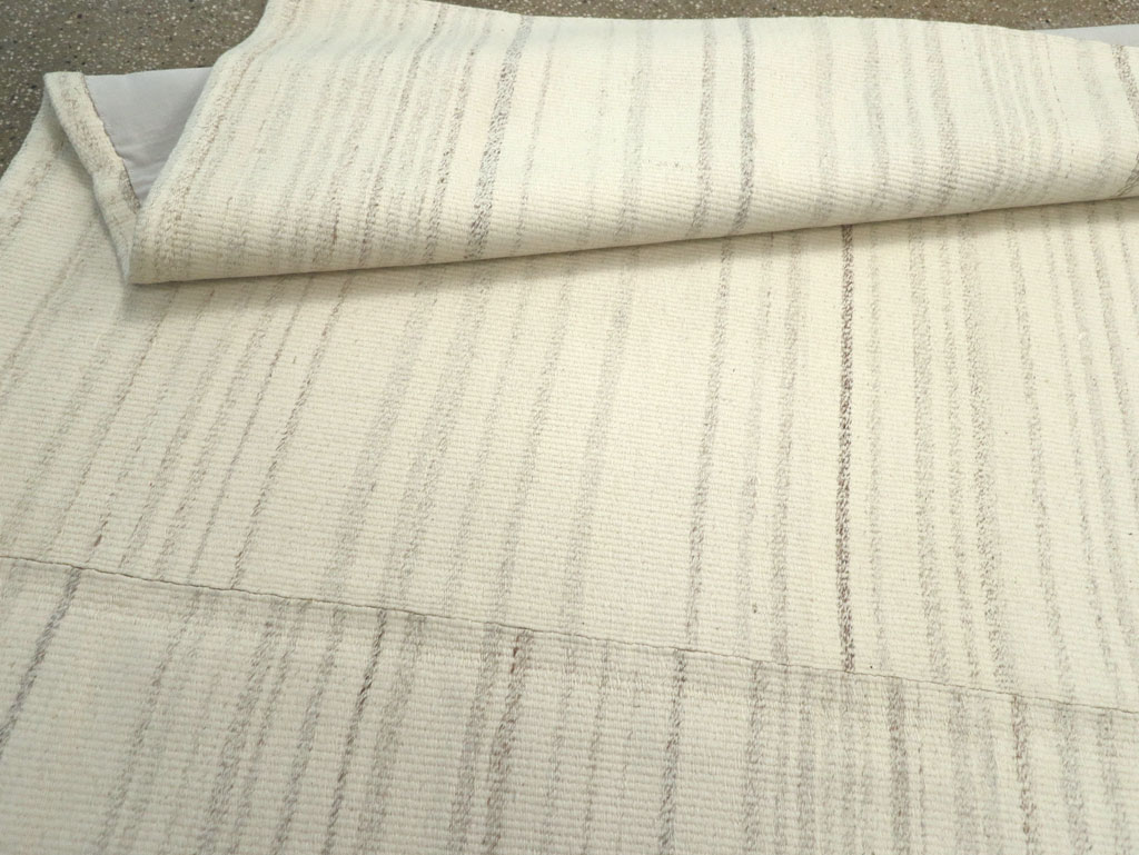 Modern Turkish Flatweave Small Room Size Carpet, No.30748 - Gss