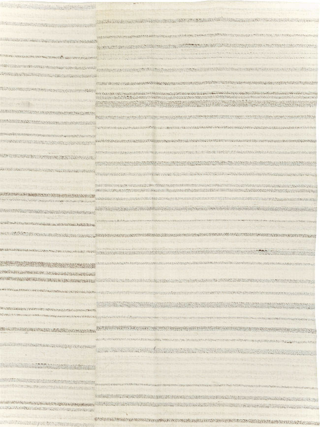 Modern Turkish Flatweave Room Size Carpet, No.30749 - Gss