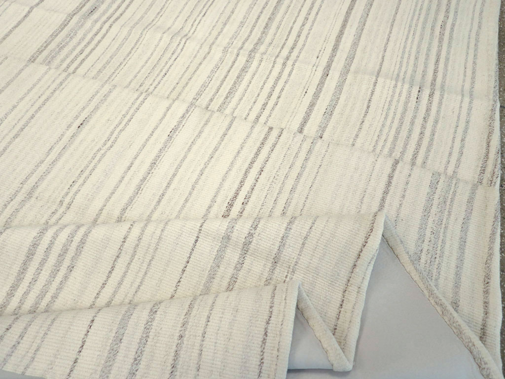 Modern Turkish Flatweave Room Size Carpet, No.30749 - Gss