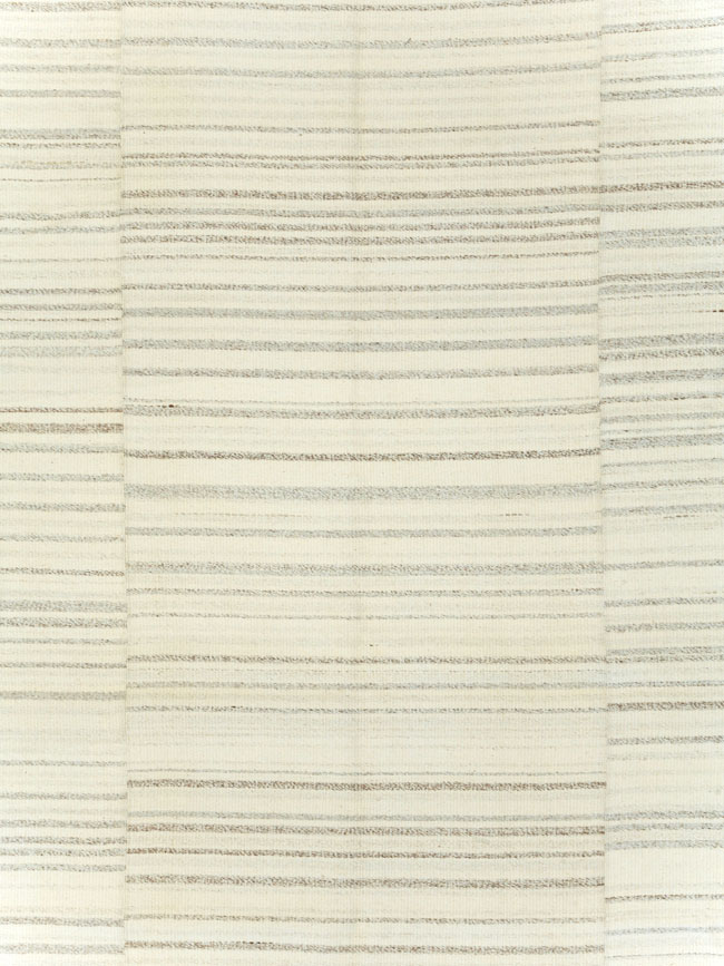 Modern Turkish Flatweave Room Size Carpet, No.30750 - Gss