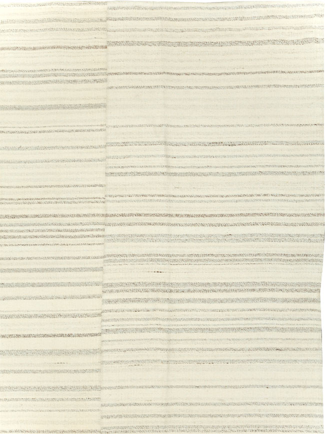 Modern Turkish Flatweave Room Size Carpet, No.30750 - Gss