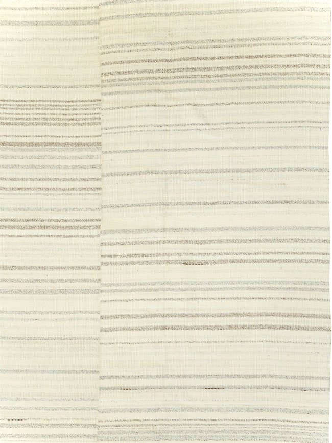 Modern Turkish Flatweave Room Size Carpet, No.30751 - Gss