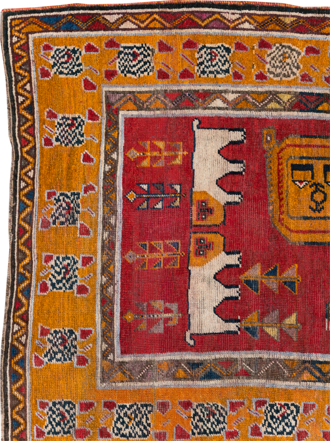 Vintage Persian Pictorial Gabbeh Rug, No.30752 - Gss