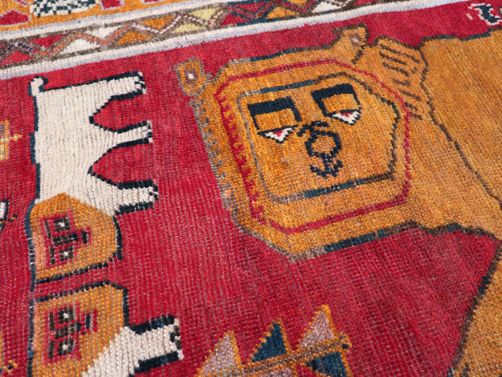 Vintage Persian Pictorial Gabbeh Rug, No.30752 - Gss