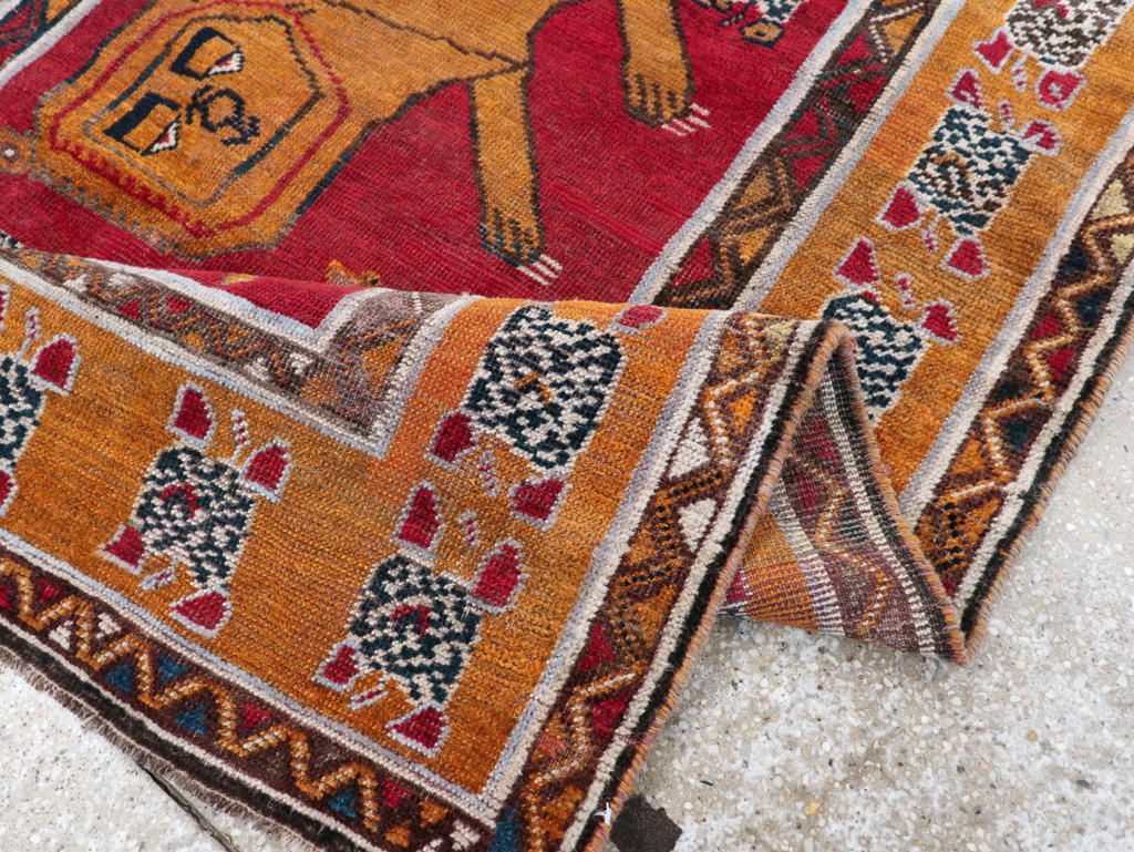 Vintage Persian Pictorial Gabbeh Rug, No.30752 - Gss