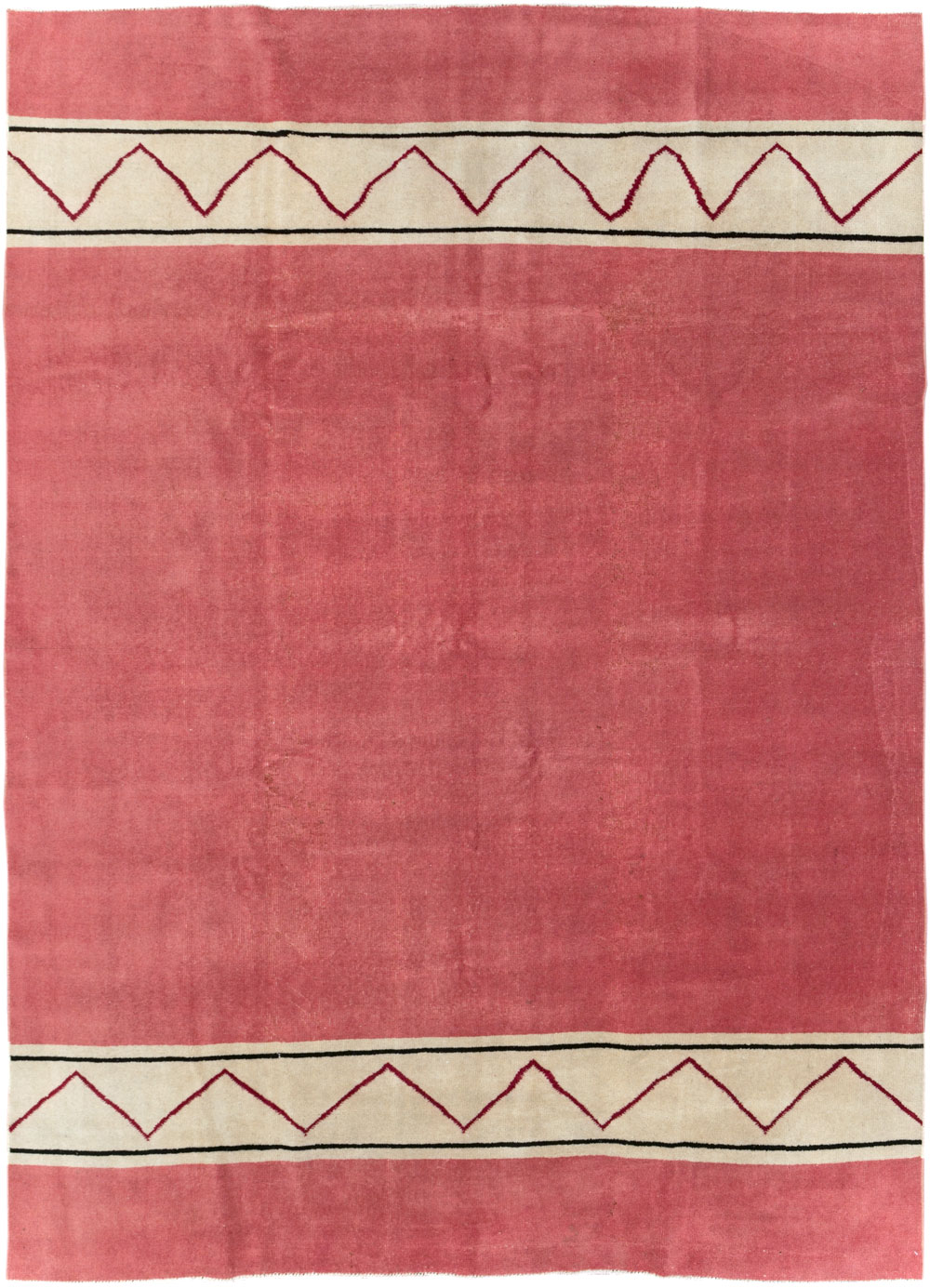 Vintage Turkish Anatolian Art Deco Style Small Room Size Carpet, No.30753 - Gss